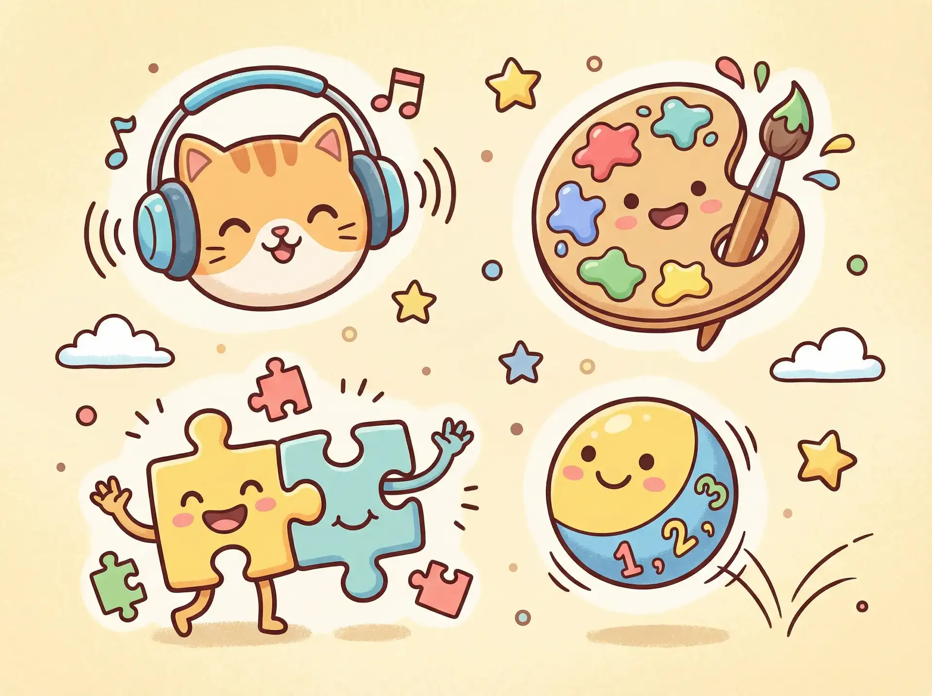 小朋友的手工作品 - 色呦呦 益智创作